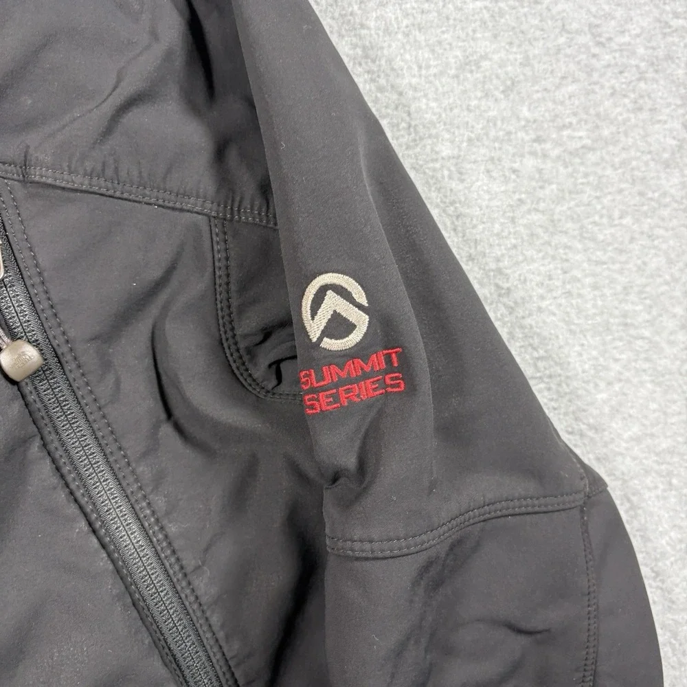 The North Face Summit Series Apex Softshell Jacket Mens Small Black Hooded